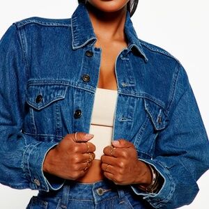 Fashion Nova Cropped Jean Jacket